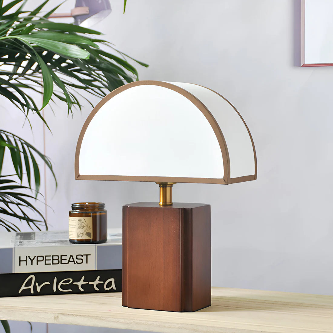 Moderne Halve Maan Wabi Sabi Stijl Tafellamp