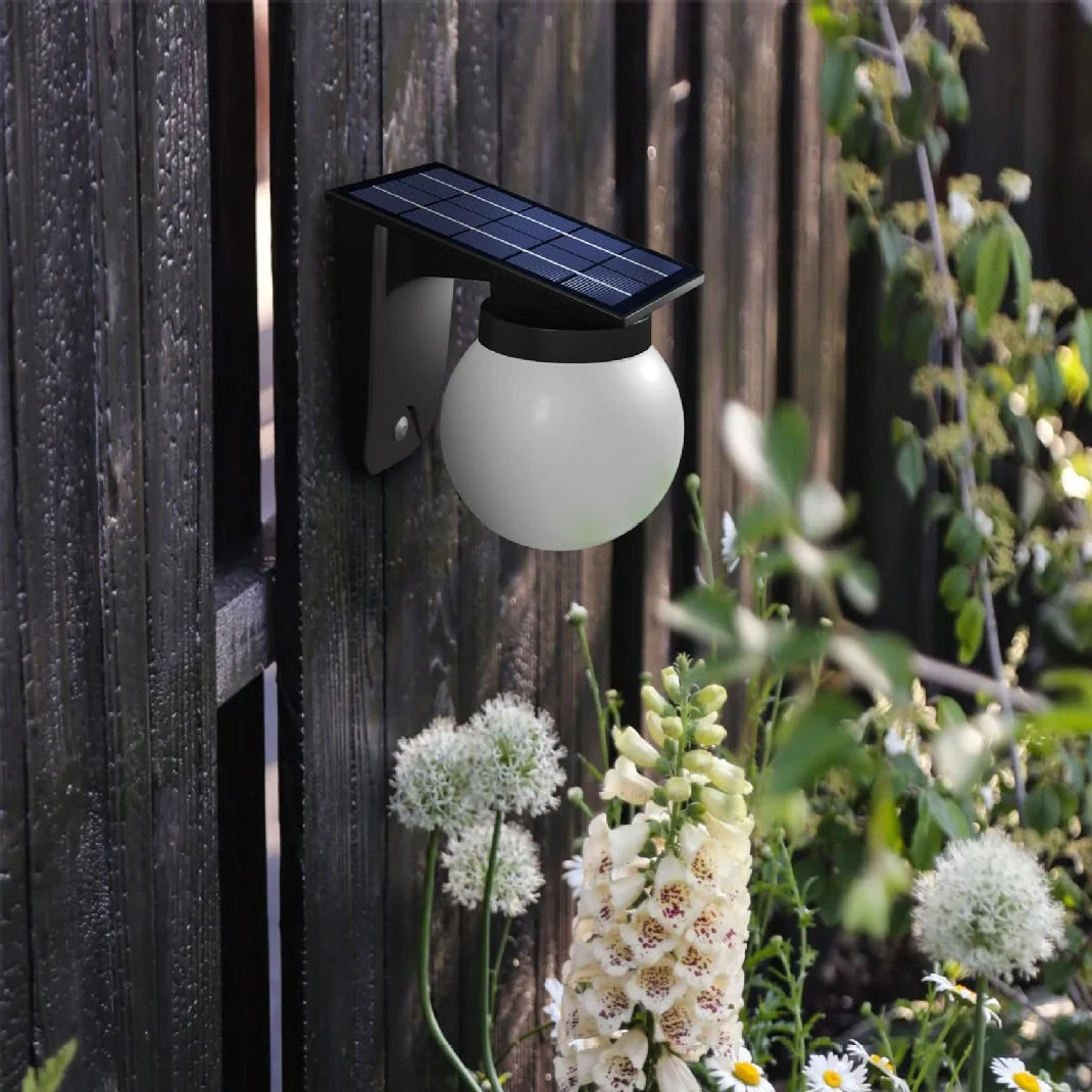 Sferische IP65 Buiten Zonne-Energie Wandlamp