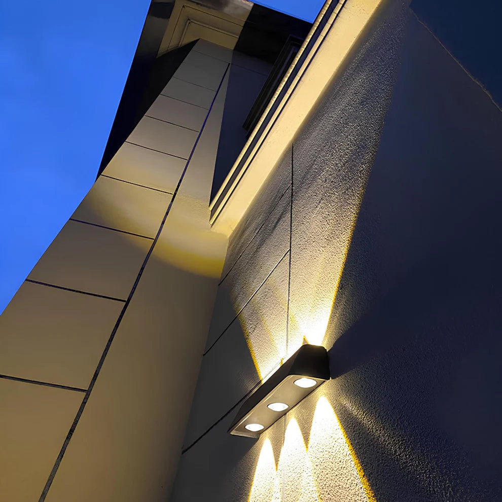 LED Solar Buiten Wandlamp met Dubbelzijdige Gloed