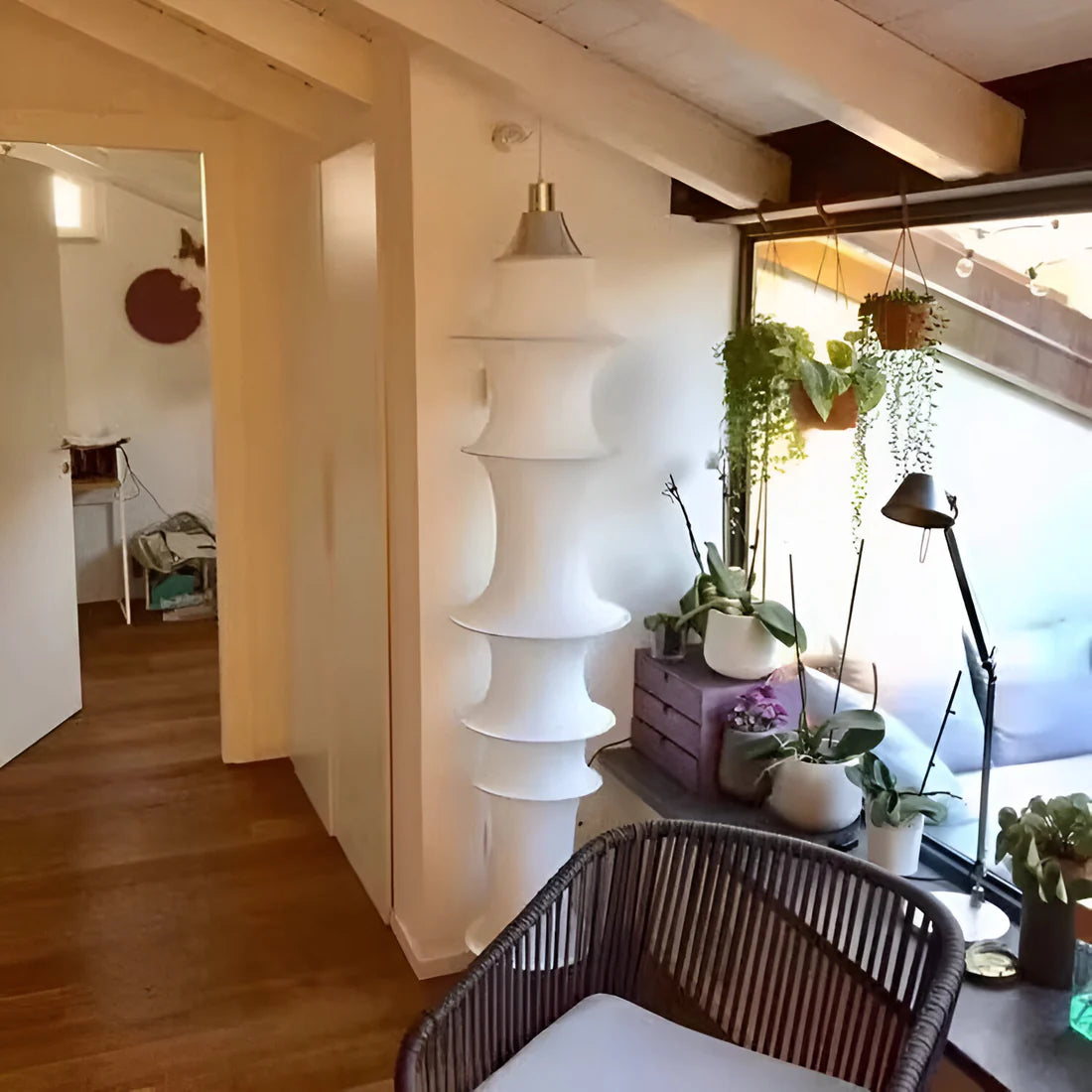Minimalistische Japandi Falklandi Stoffen Hanglamp