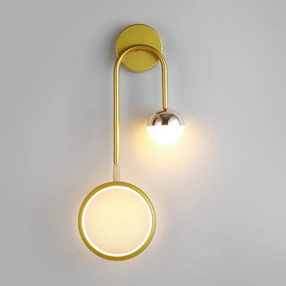 LED Nordic Rond Draaibaar Strijkijzer Wandlamp