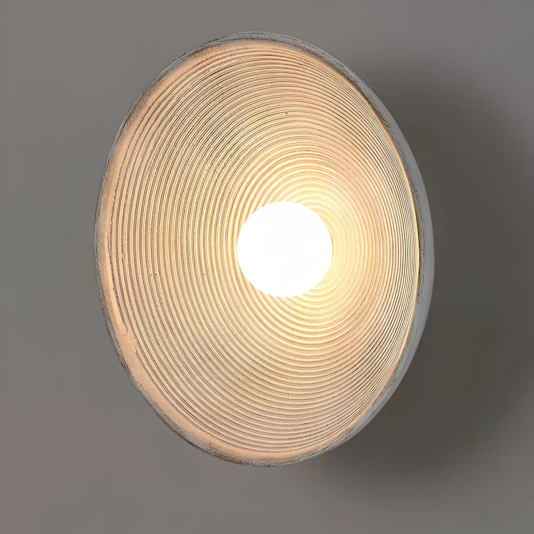Retro Keramische Stijl Hars Ronde LED Wandlamp