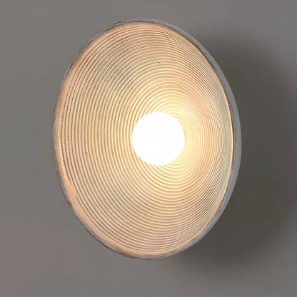 Retro Keramische Stijl Hars Ronde LED Wandlamp
