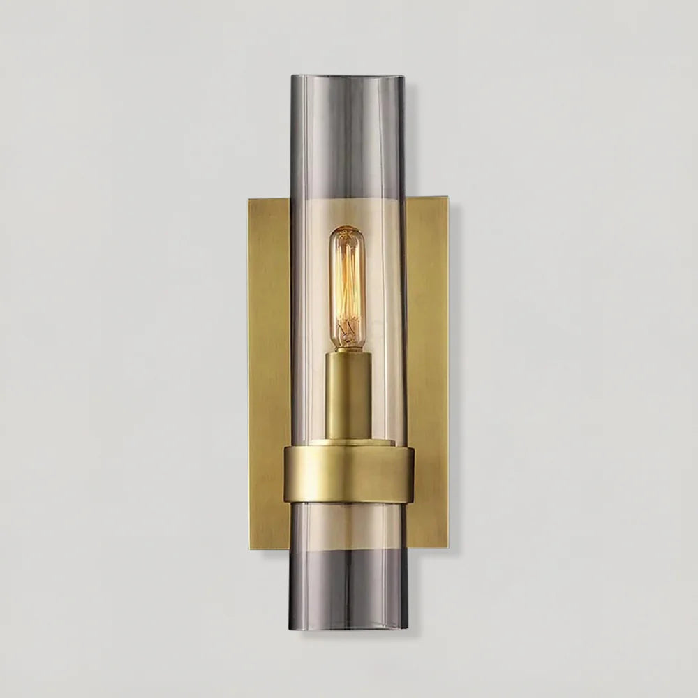 Flame Cilindrische Wandlamp van Glas en Metaal