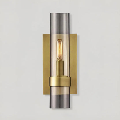 Flame Cilindrische Wandlamp van Glas en Metaal