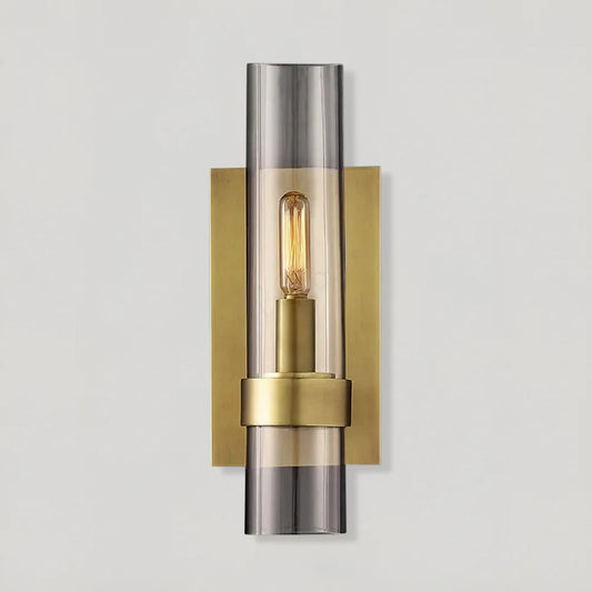 Flame Cilindrische Wandlamp van Glas en Metaal