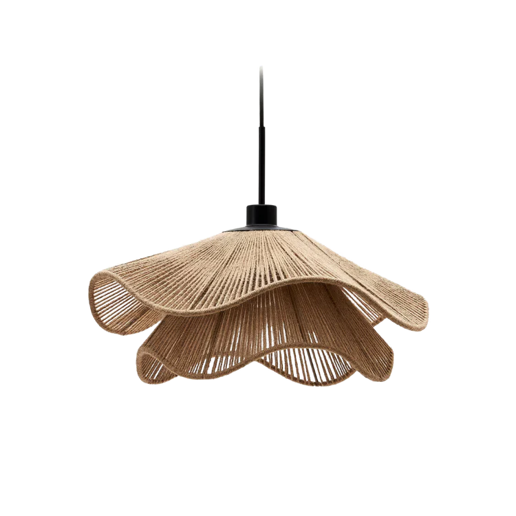 Elegant Jute Boho Blauweregen Hanglamp