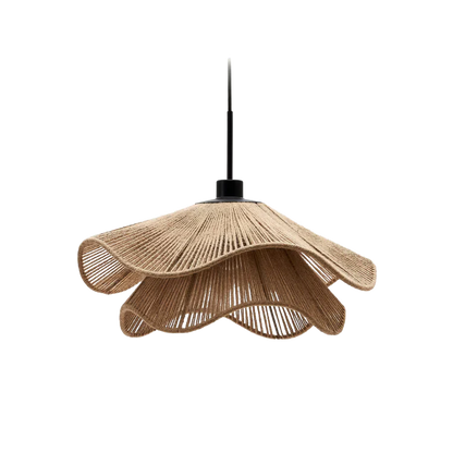 Elegant Jute Boho Blauweregen Hanglamp