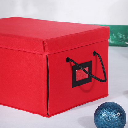 Opbergbox Kerstballen Stoffen Stapelbare Organizer