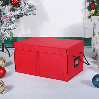 Opbergbox Kerstballen Stoffen Stapelbare Organizer
