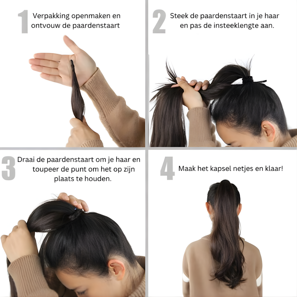 Paardenstaart Extension Clip In Haarstuk Lange Ponytail