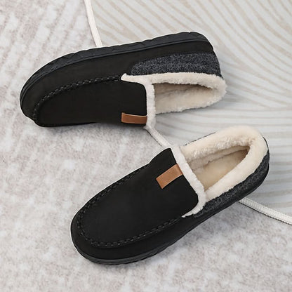Pantoffels Heren Wol Warme Comfort Loafers Thuis