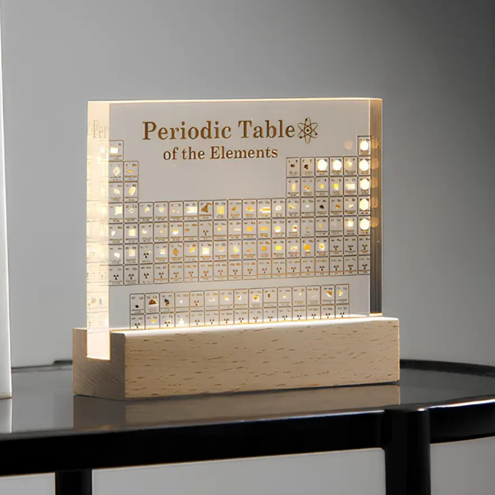 Periodiek Systeem Display Acryl Verlicht Educatief Decor