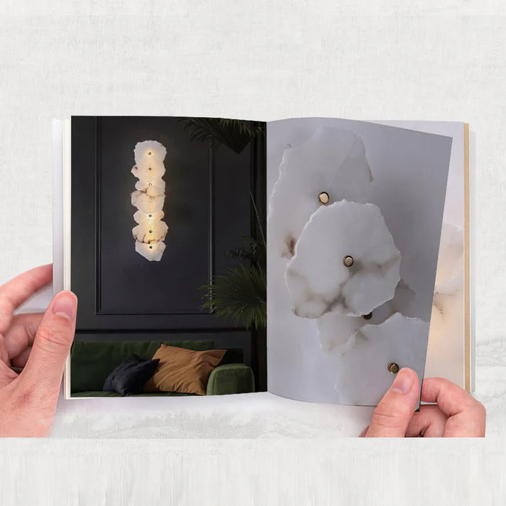 Petra Elegante Wandlamp met Alabaster Afwerking