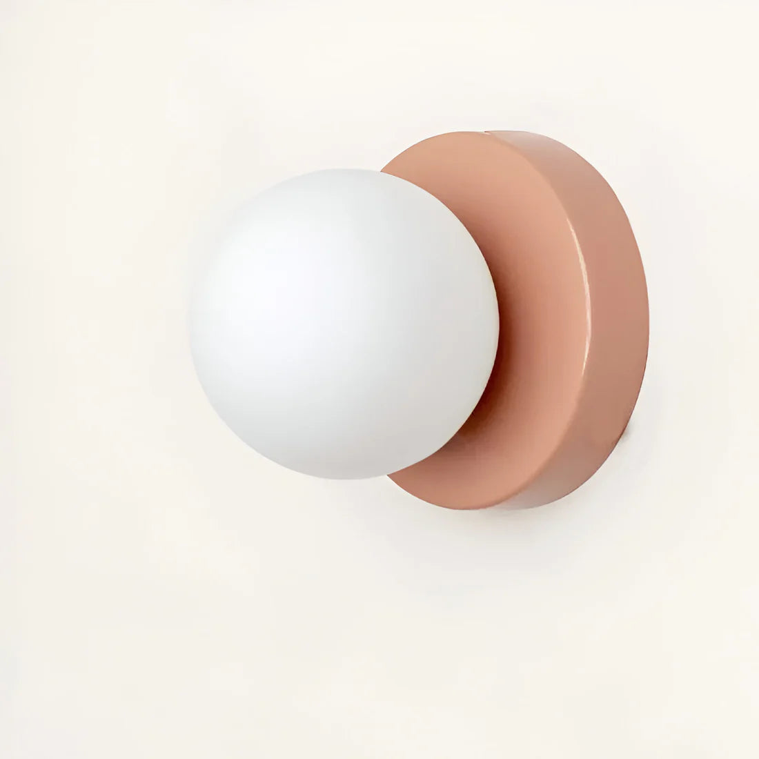 Noordse Ronde LED Wandlamp van Glas