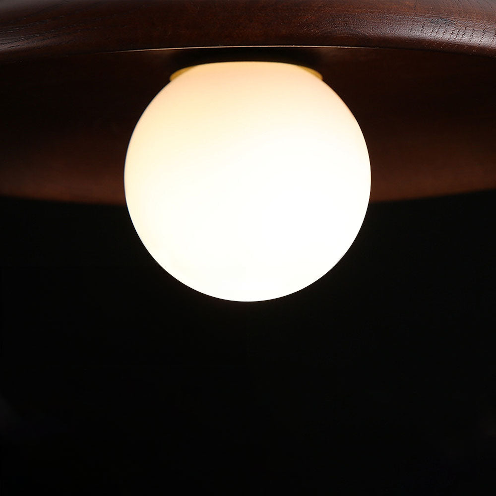 Plafondlamp Hout Modern Rond Hal Woonkamer