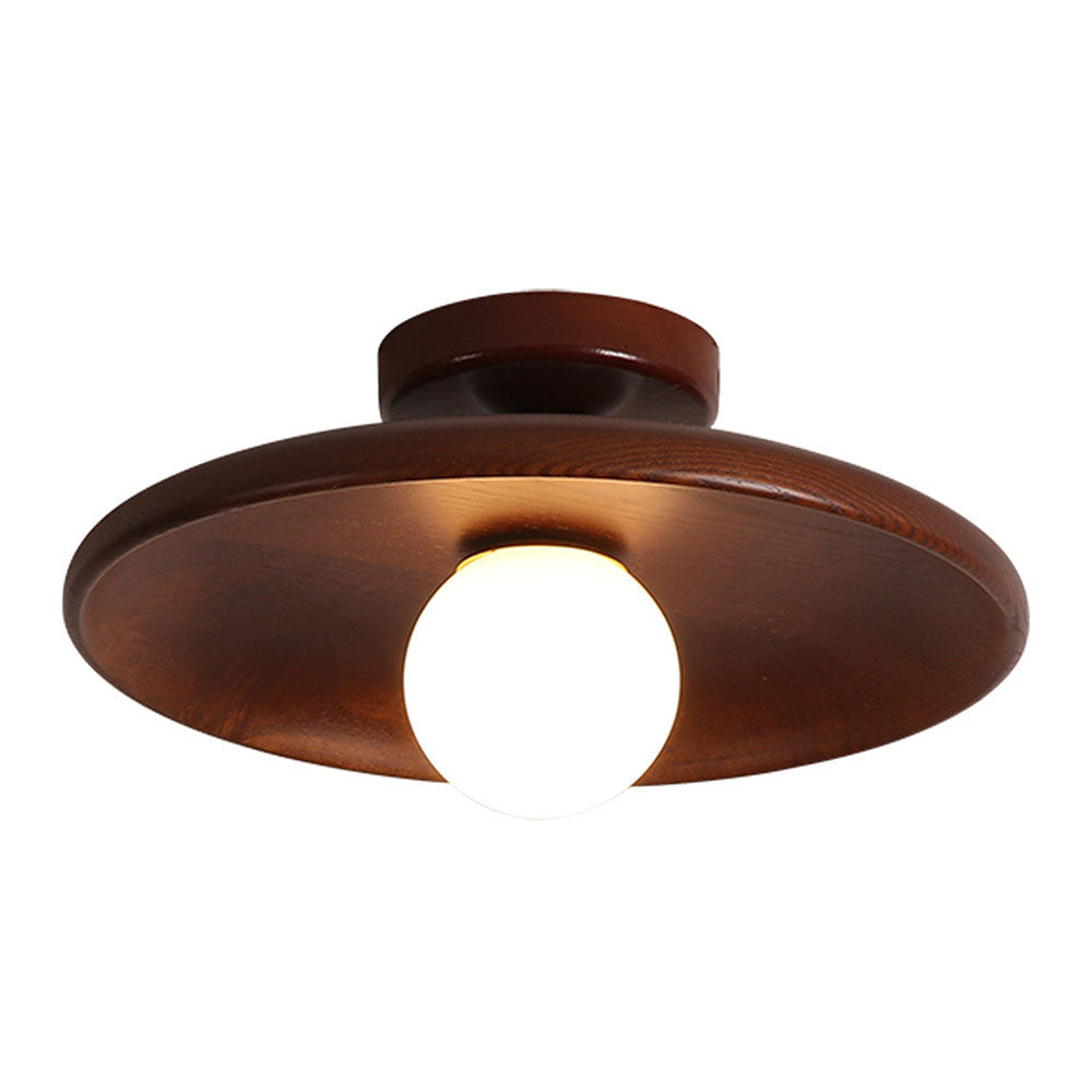 Plafondlamp Hout Modern Rond Hal Woonkamer
