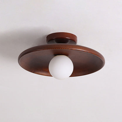 Plafondlamp Hout Modern Rond Hal Woonkamer