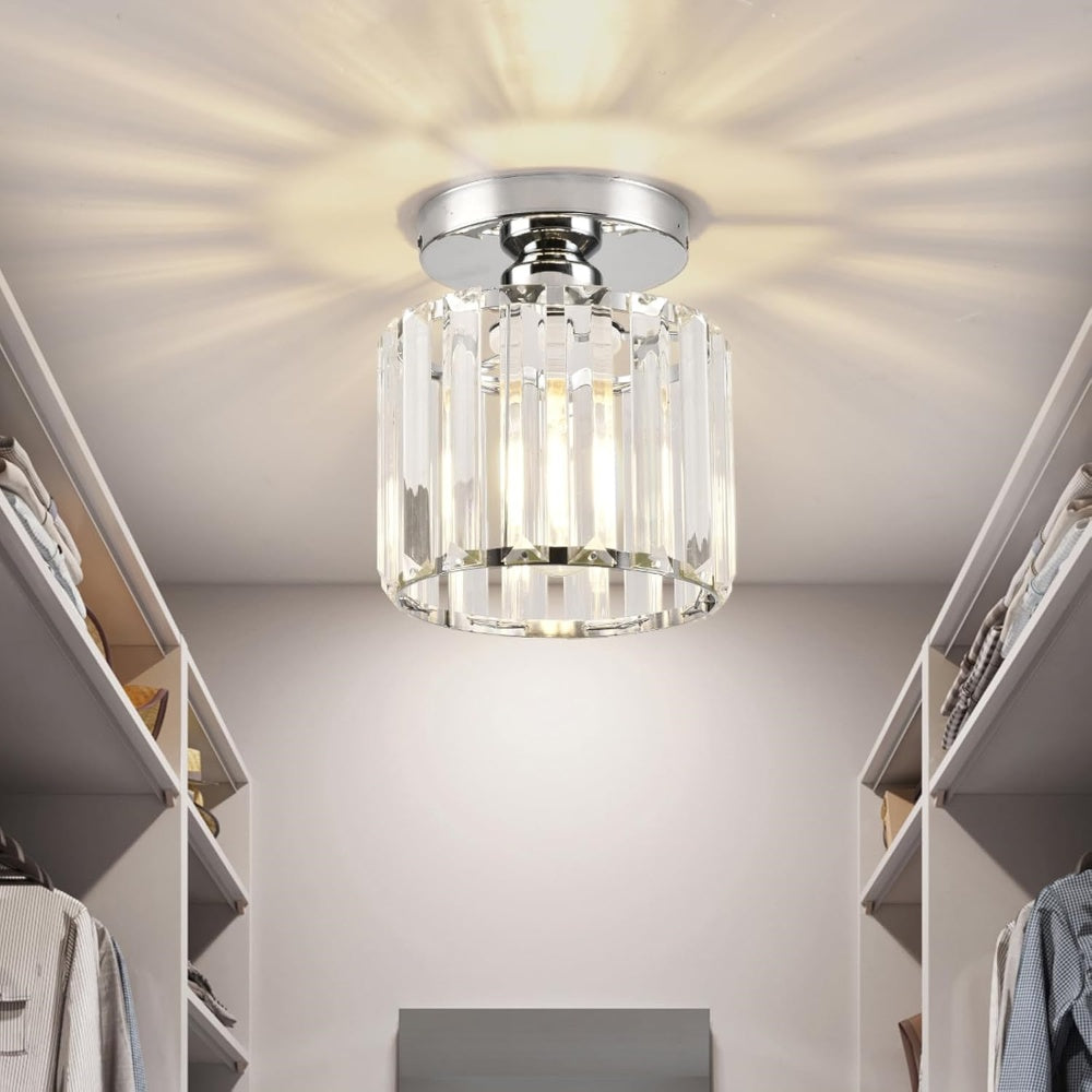 Plafondlamp Kristal Messing Moderne Hal Verlichting