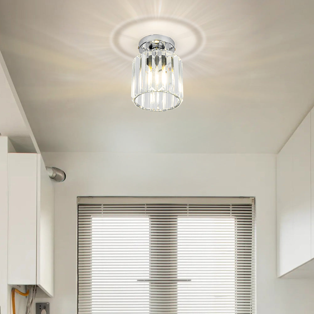 Plafondlamp Kristal Messing Moderne Hal Verlichting