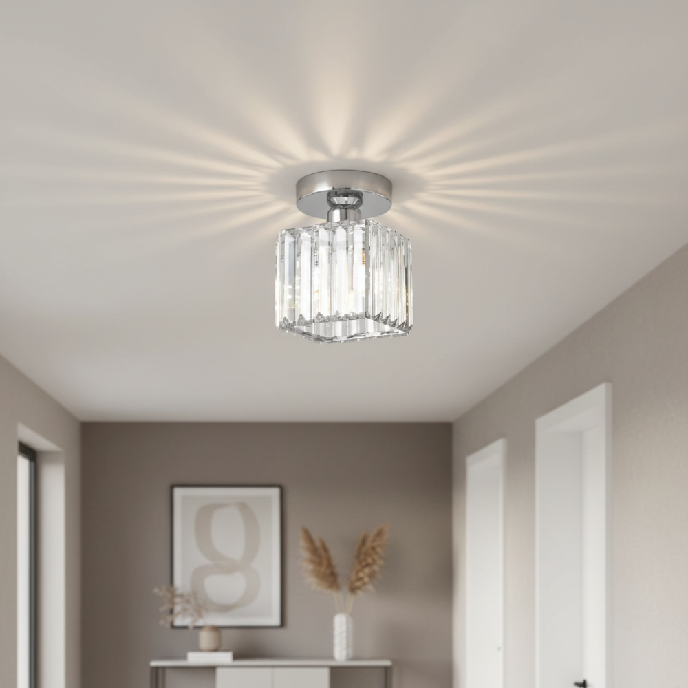 Plafondlamp Kristal Messing Moderne Hal Verlichting