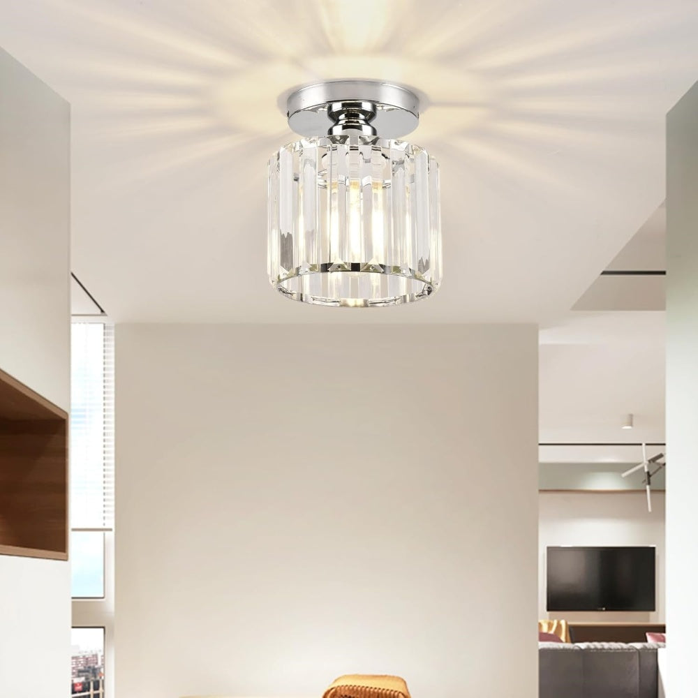 Plafondlamp Kristal Messing Moderne Hal Verlichting