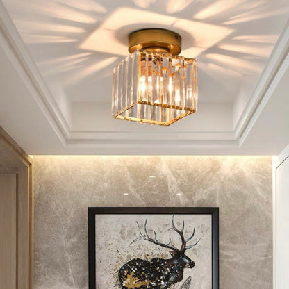 Plafondlamp Kristal Messing Moderne Hal Verlichting