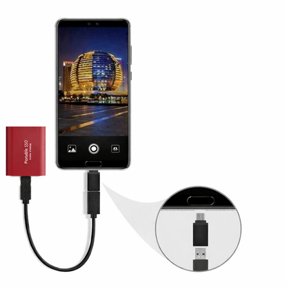 Externe SSD Draagbare Opslag Snelle Compacte Gegevensopslag