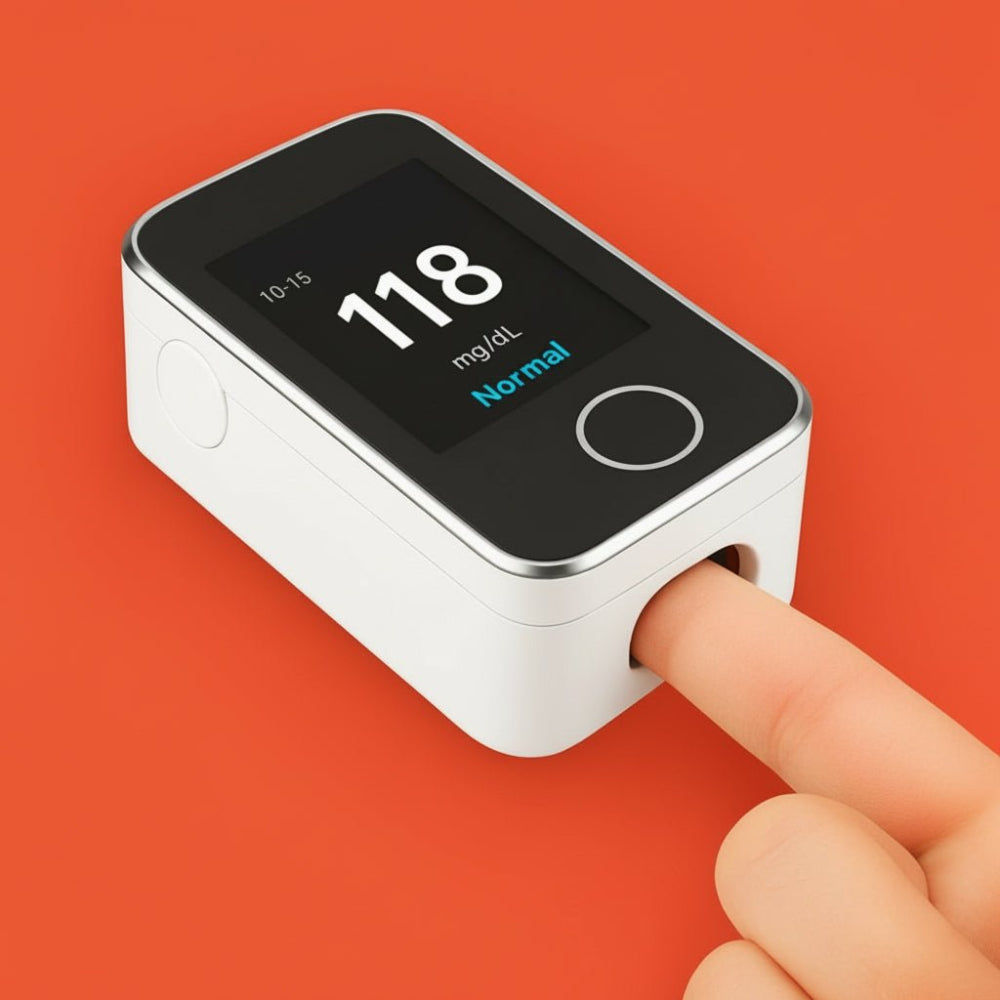 Pulsoximeter Vinger Zuurstofmeter Hartslagmonitor Digitaal