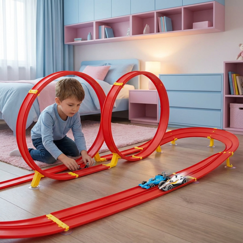 Racebaan Flexibel Speelgoed Lichtgevend Bouwset Kinderen