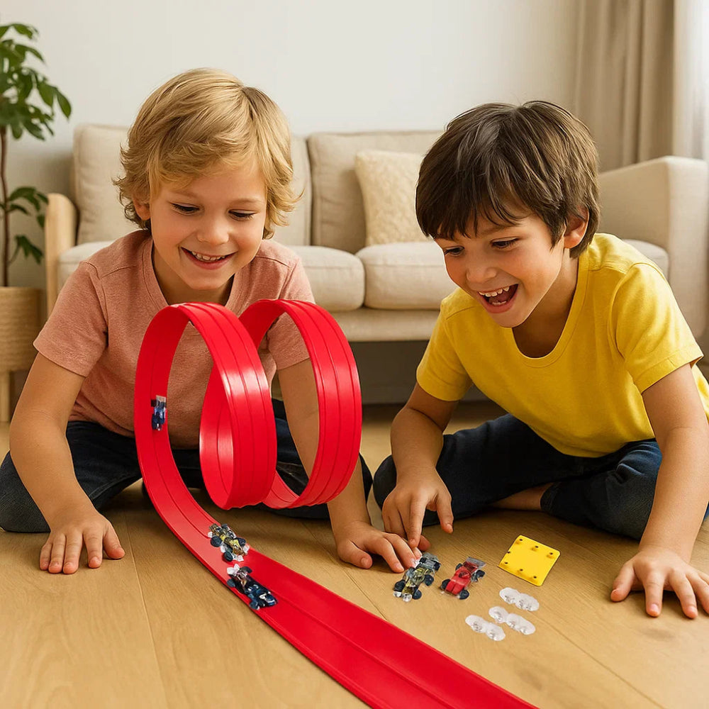 Racebaan Flexibel Speelgoed Lichtgevend Bouwset Kinderen