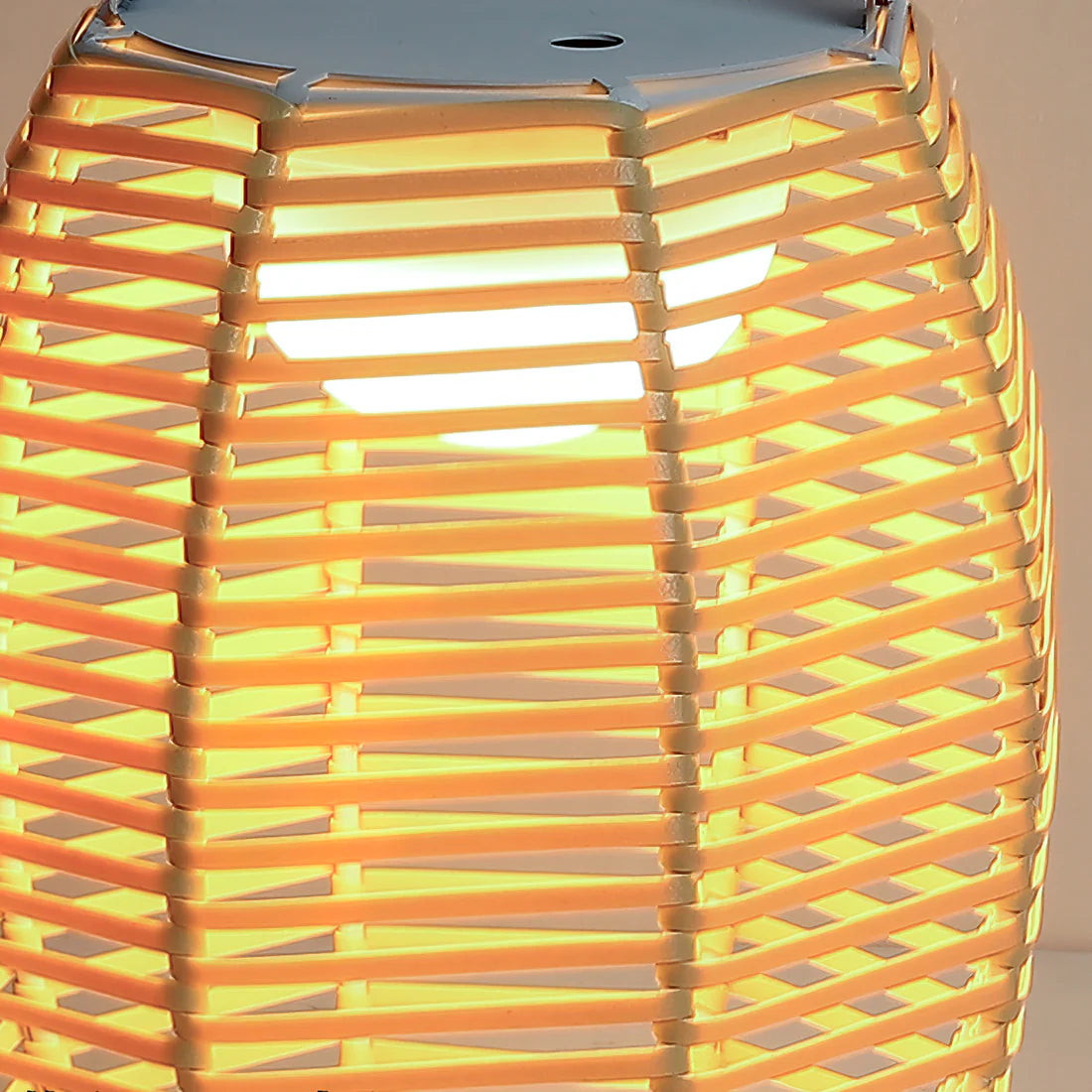 Retro Creatieve Rotan Draadloze Buitentafel Lamp