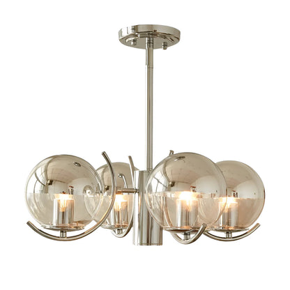 Moderne Retro Rond Glas Hang Kroonluchter