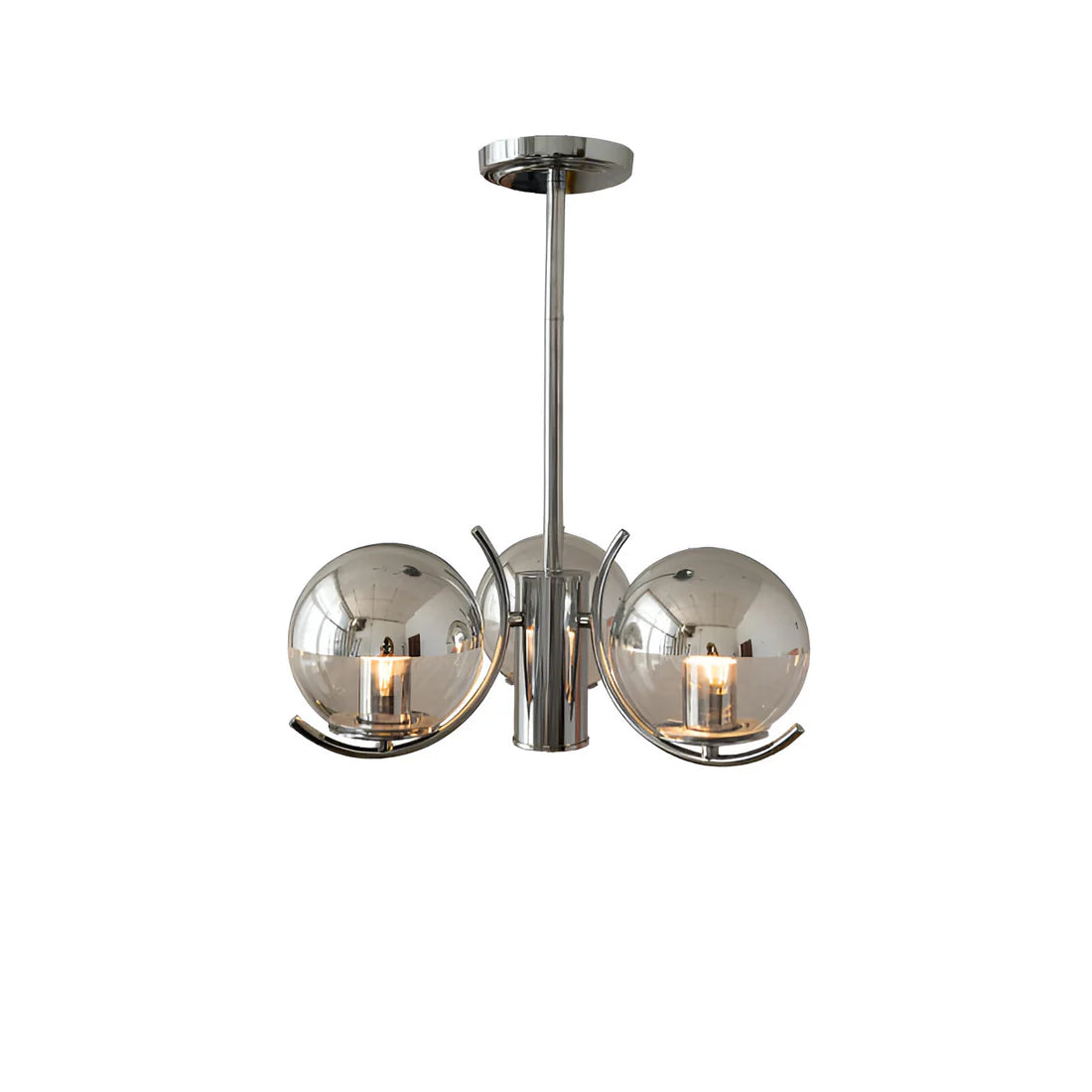 Moderne Retro Rond Glas Hang Kroonluchter