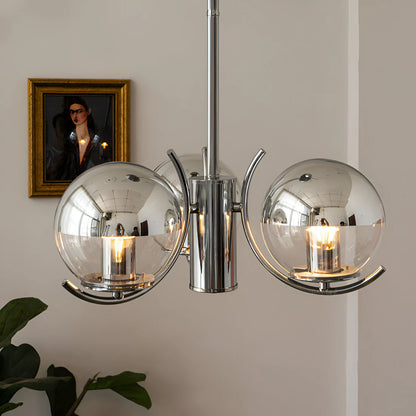 Moderne Retro Rond Glas Hang Kroonluchter