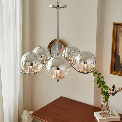 Moderne Retro Rond Glas Hang Kroonluchter