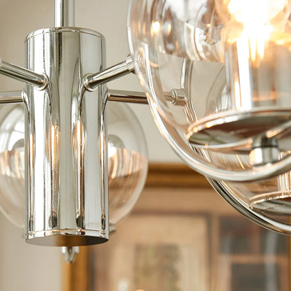 Moderne Retro Rond Glas Hang Kroonluchter
