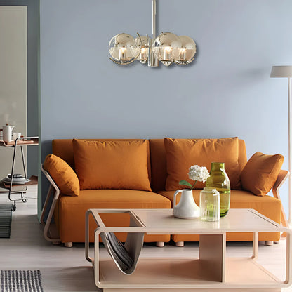 Moderne Retro Rond Glas Hang Kroonluchter