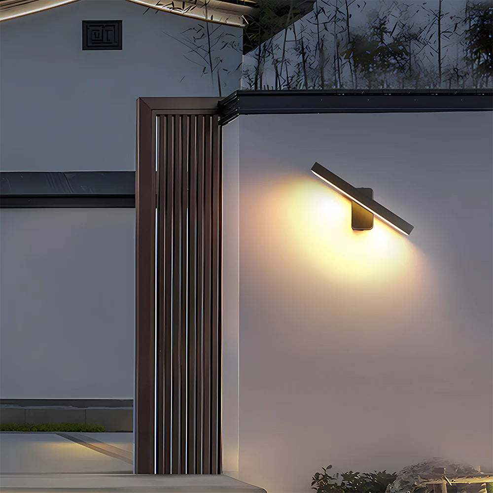 Retro IP65 Verstelbare Zwarte LED Buitenwandlamp