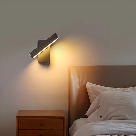 Retro IP65 Verstelbare Zwarte LED Buitenwandlamp