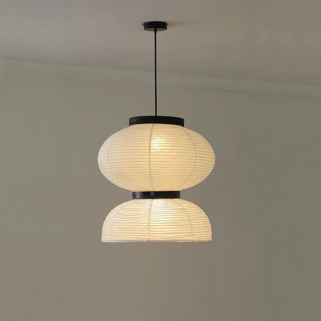 Moderne Japandi Hanglamp van Rijstpapieropy