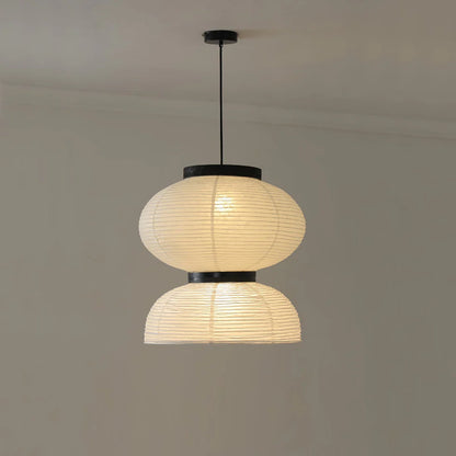 Moderne Japandi Hanglamp van Rijstpapieropy