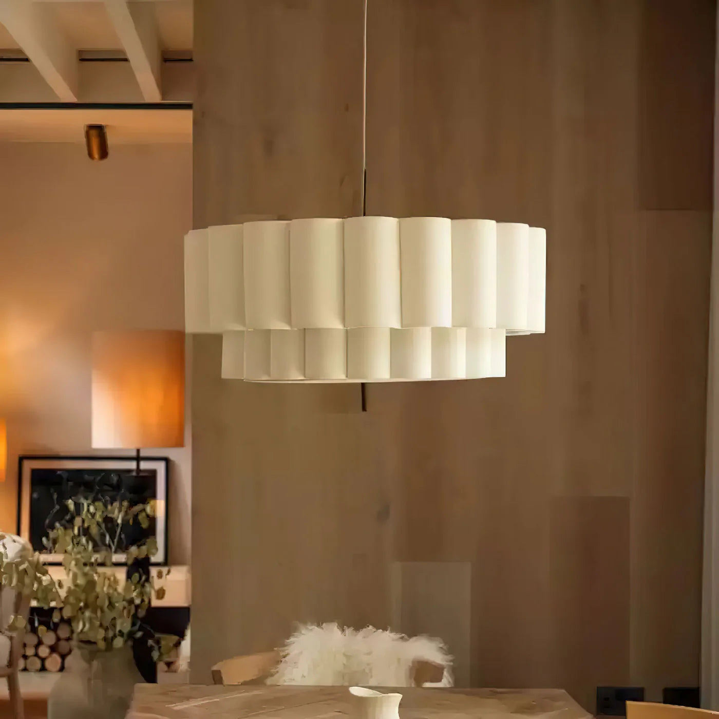 Moderne Design Handgeweven Stoffen Hanglamp