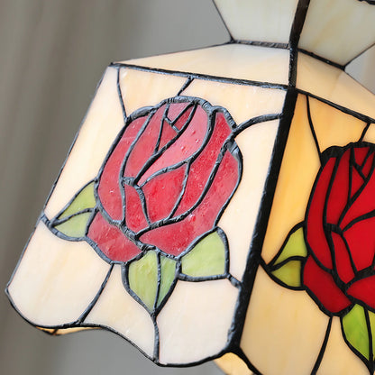 Moderne Rose Glas Tiffany Hanglamp