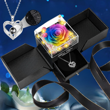 Rozen Cadeau Box Eeuwige Roos LED Verlichting