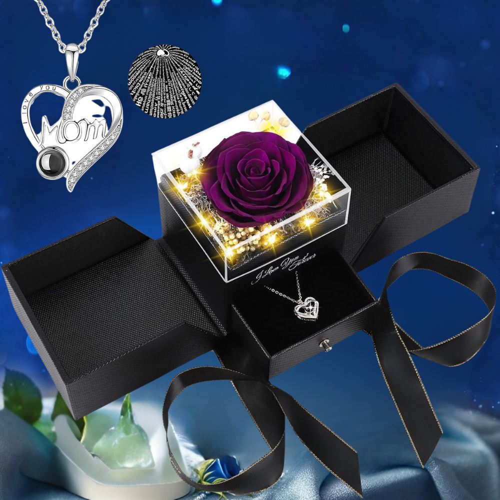Rozen Cadeau Box Eeuwige Roos LED Verlichting