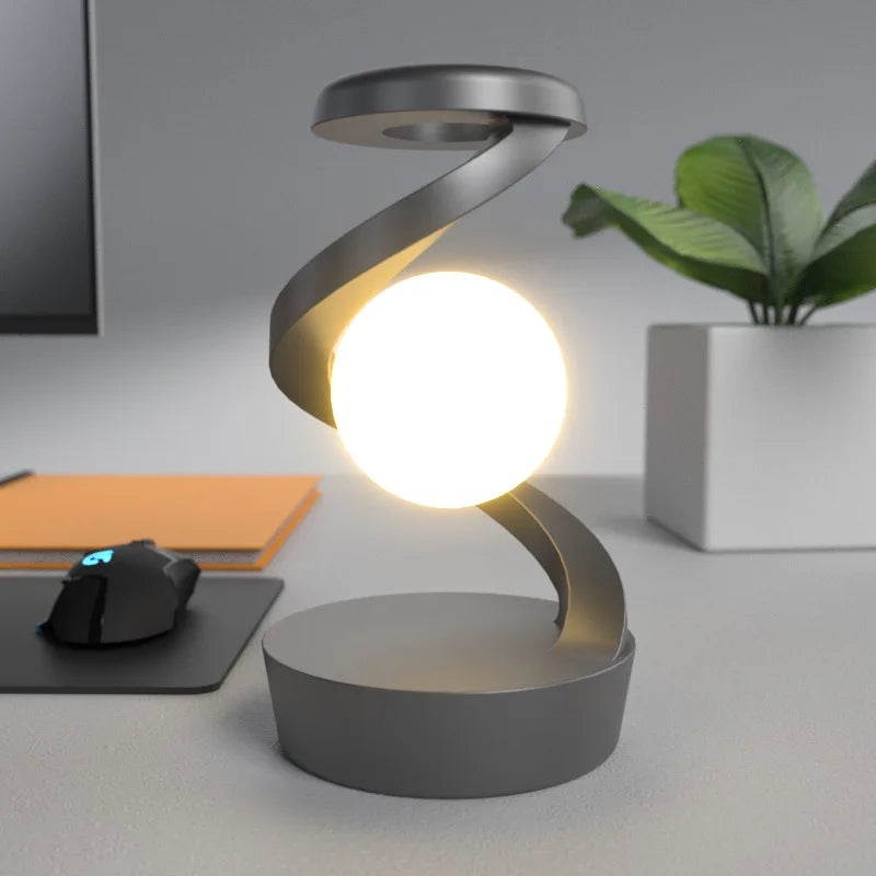 SwirlSphere Glow Tafel Lamp met Gebaarbediening