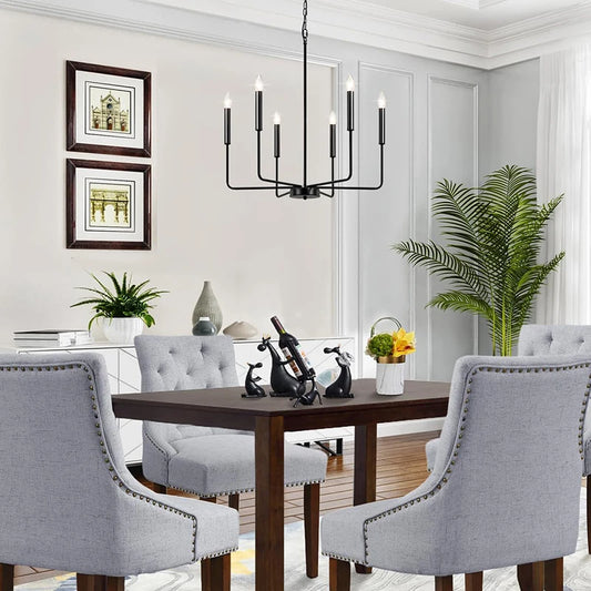 Modern Industrial Iron Pendant Light met Geometrisch Ontwerp