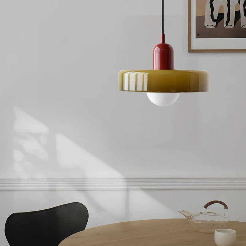 Bauglas Hanglamp – Retro Elegantie met Scandinavische Touch