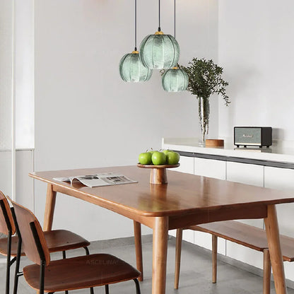 Retro LED Hanglamp van Ijzer en Glas